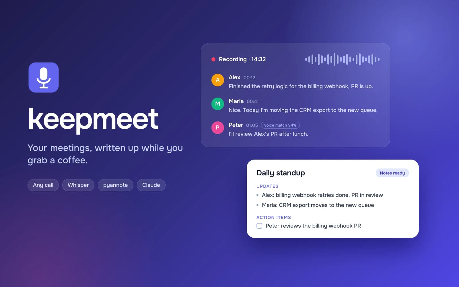 keepmeet — скриншот